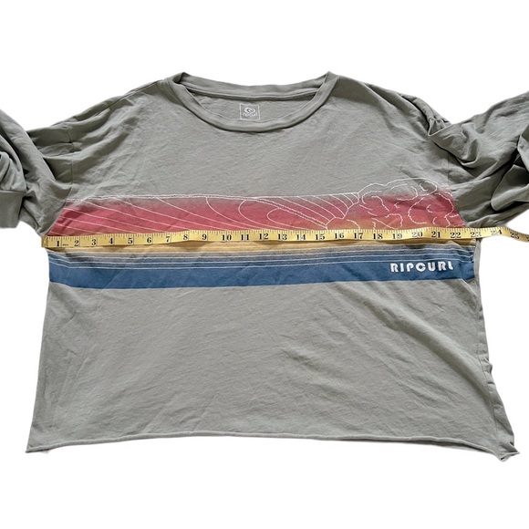 Rip Curl Scenic Waves Oversized Crop Long Sleeve Tee L - Picture 12 of 13